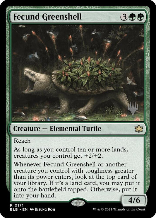 Fecund Greenshell [Promo Pack: Bloomburrow] 171