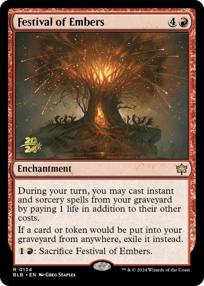 Festival of Embers [Prerelease Cards] 134