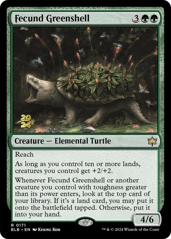 Fecund Greenshell [Prerelease Cards] 171