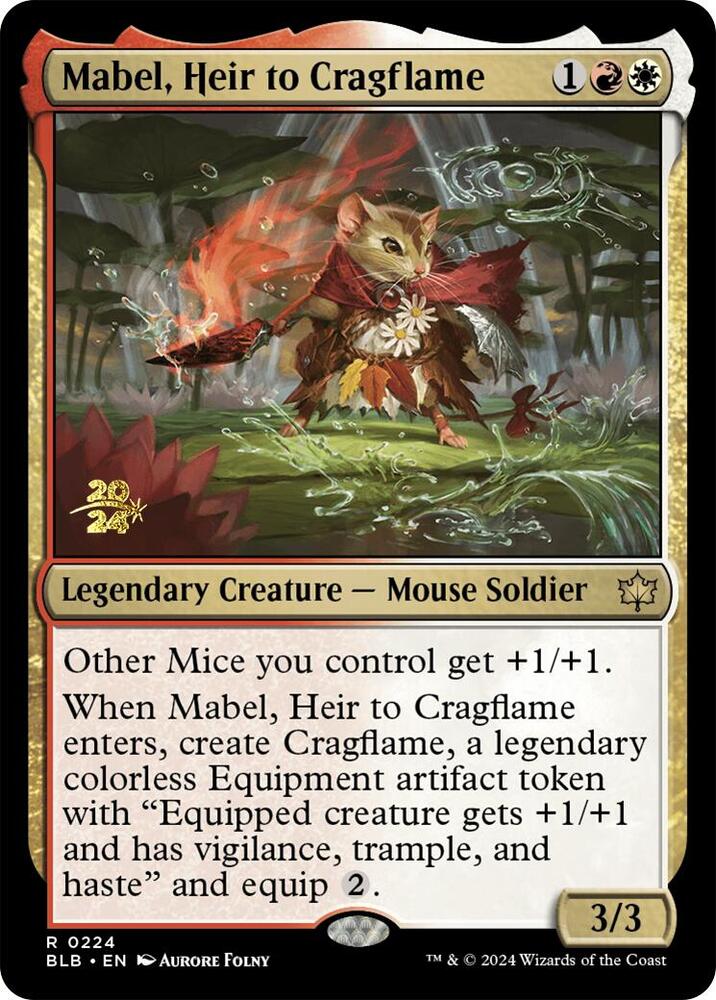 Mabel, Heir to Cragflame [Prerelease Cards] 224