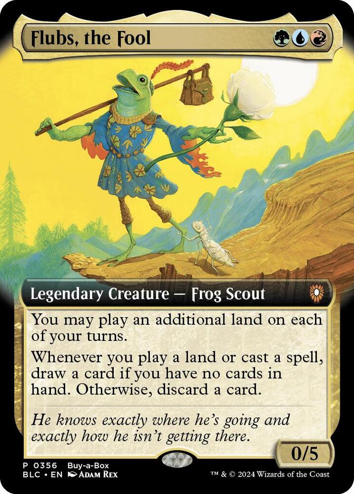 Flubs, the Fool (Extended Art) [Buy-A-Box Promos] 356
