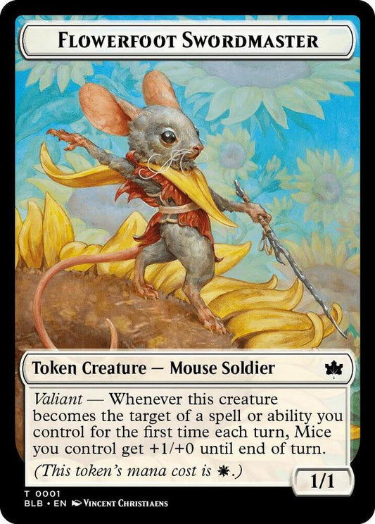 Flowerfoot Swordmaster Token [Bloomburrow] 1
