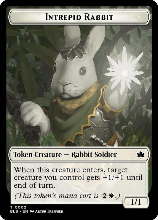 Intrepid Rabbit Token [Bloomburrow] 2