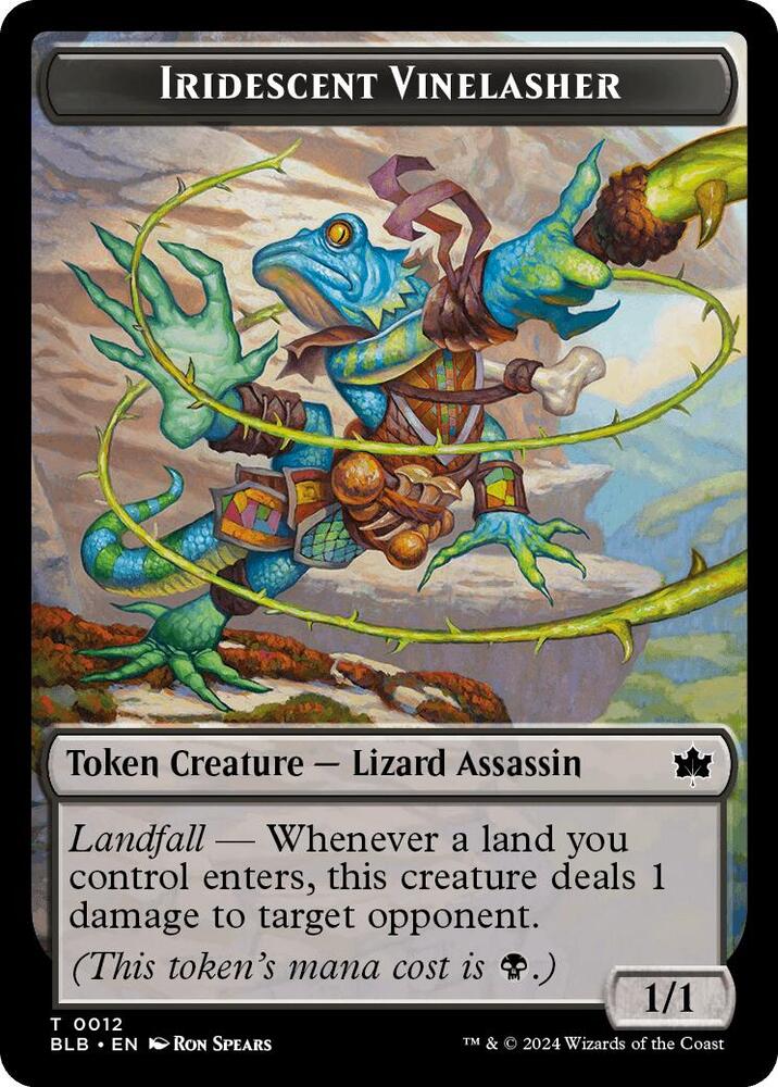 Iridescent Vinelasher Token [Bloomburrow] 12