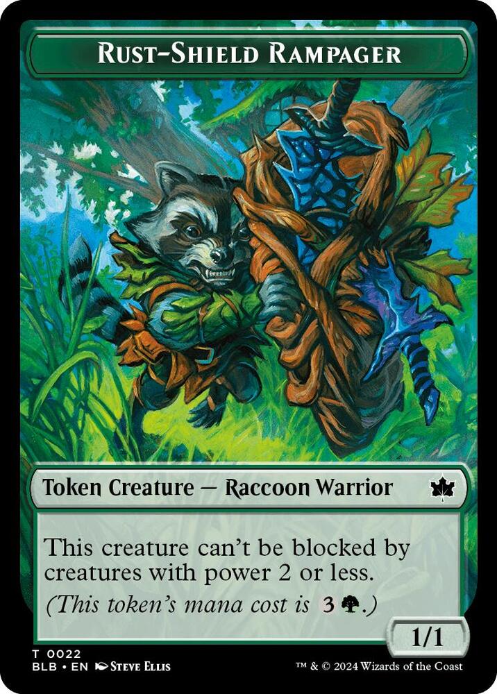 Rust-Shield Rampager Token [Bloomburrow] 22