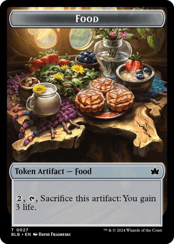 Food // Pawpatch Recruit Double-Sided Token [Bloomburrow] 27 // 21