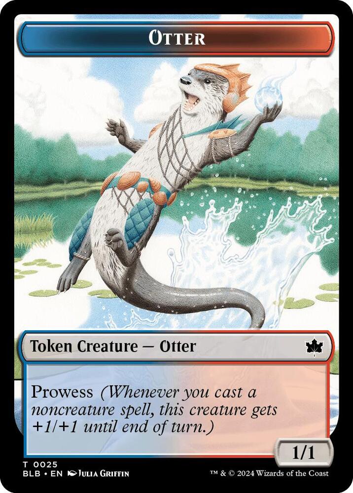 Otter // Thornplate Intimidator Double-Sided Token [Bloomburrow] 25 // 16