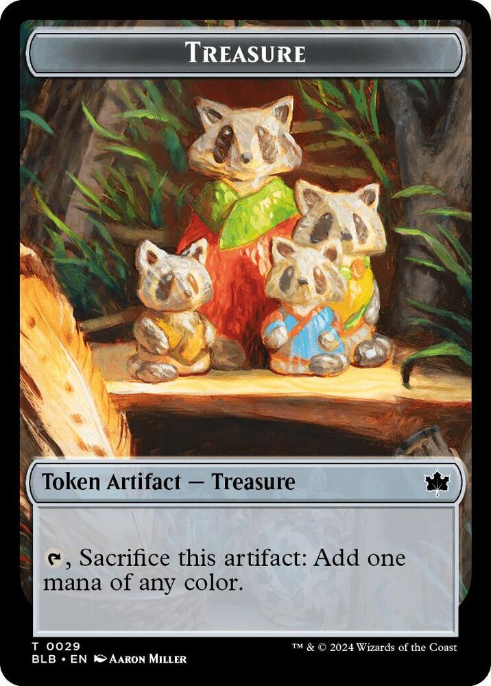 Treasure // Steampath Charger Double-Sided Token [Bloomburrow] 29 // 19