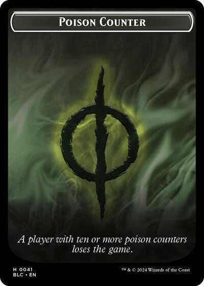 Poison Counter // Rabbit Double-Sided Token [Commander: Bloomburrow] 41 // 3