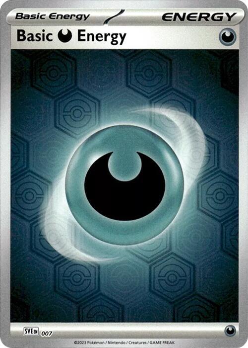 Basic Darkness Energy (Reverse Holofoil) [SV: Shrouded Fable] 7