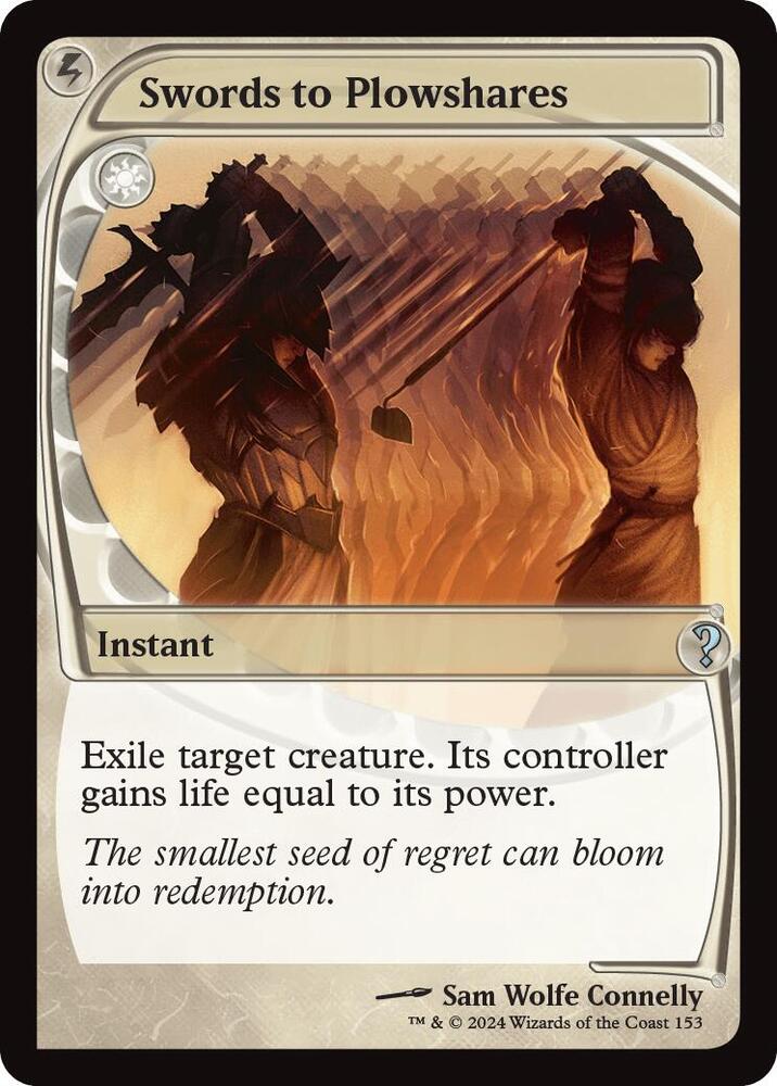 Swords to Plowshares (Future Sight) [Mystery Booster 2] 153