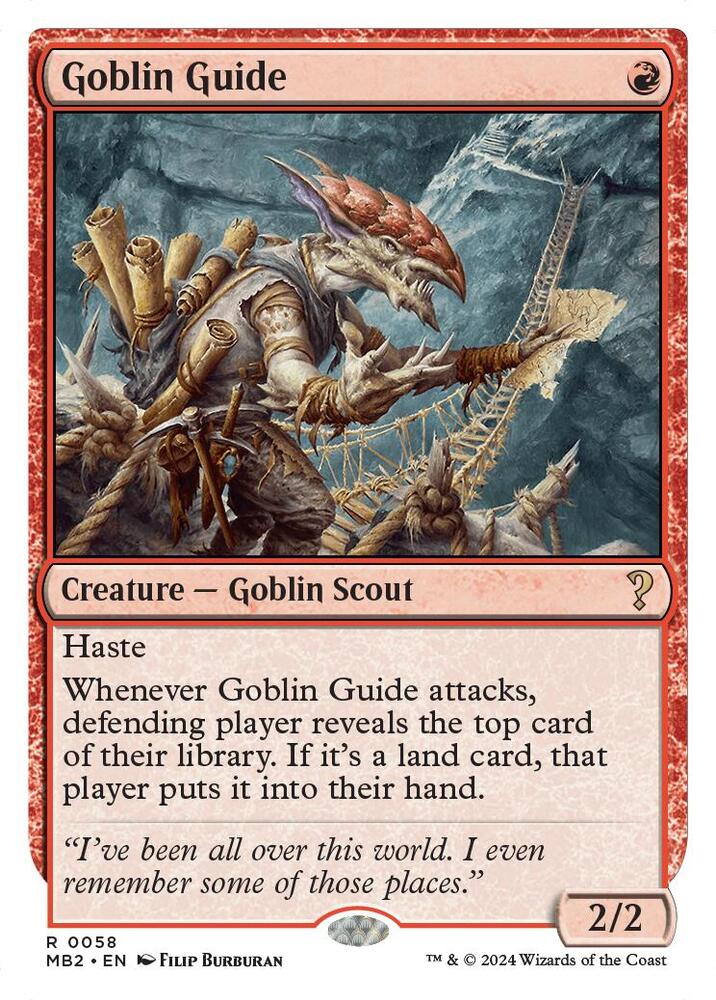 Goblin Guide (White Border) [Mystery Booster 2] 58
