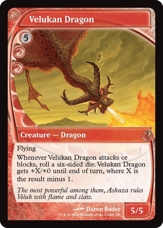 Velukan Dragon (Future Sight) [Mystery Booster 2] 145