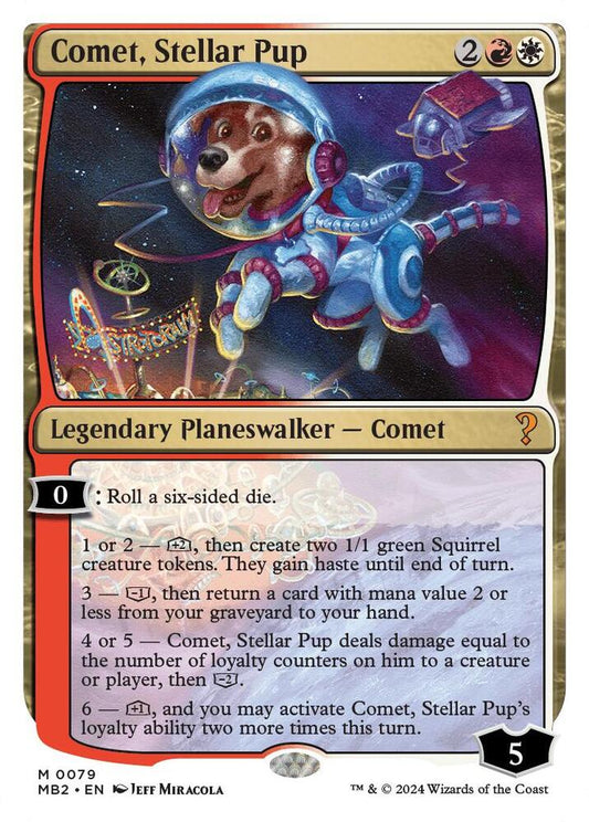 Comet, Stellar Pup (White Border) [Mystery Booster 2] 79