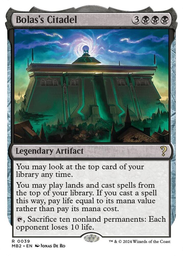 Bolas's Citadel (White Border) [Mystery Booster 2] 39