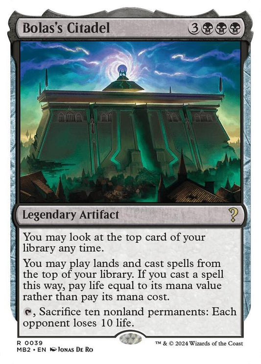 Bolas's Citadel (White Border) [Mystery Booster 2] 39