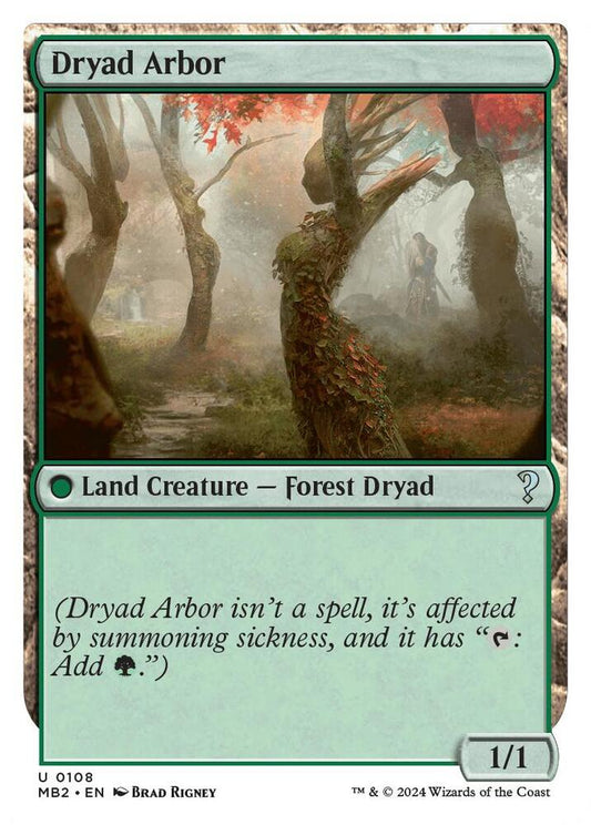 Dryad Arbor (White Border) [Mystery Booster 2] 108