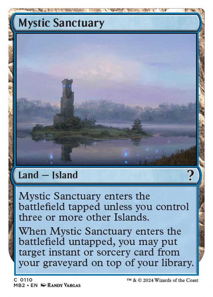 Mystic Sanctuary (White Border) [Mystery Booster 2] 110