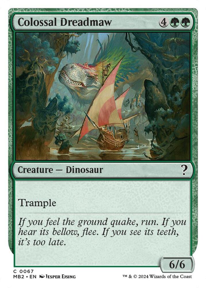 Colossal Dreadmaw (White Border) [Mystery Booster 2] 67