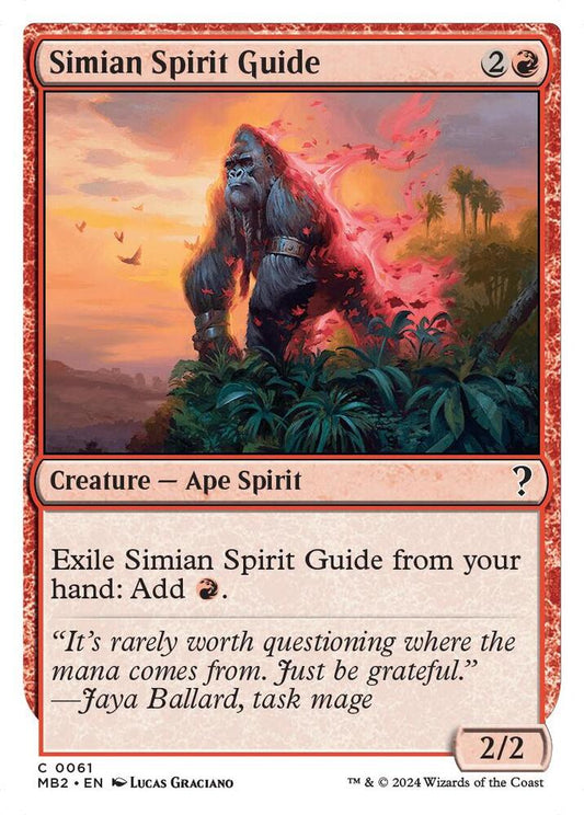 Simian Spirit Guide (White Border) [Mystery Booster 2] 61
