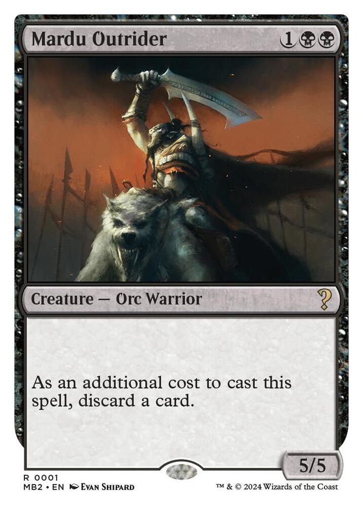 Mardu Outrider (White Border) [Mystery Booster 2] 1