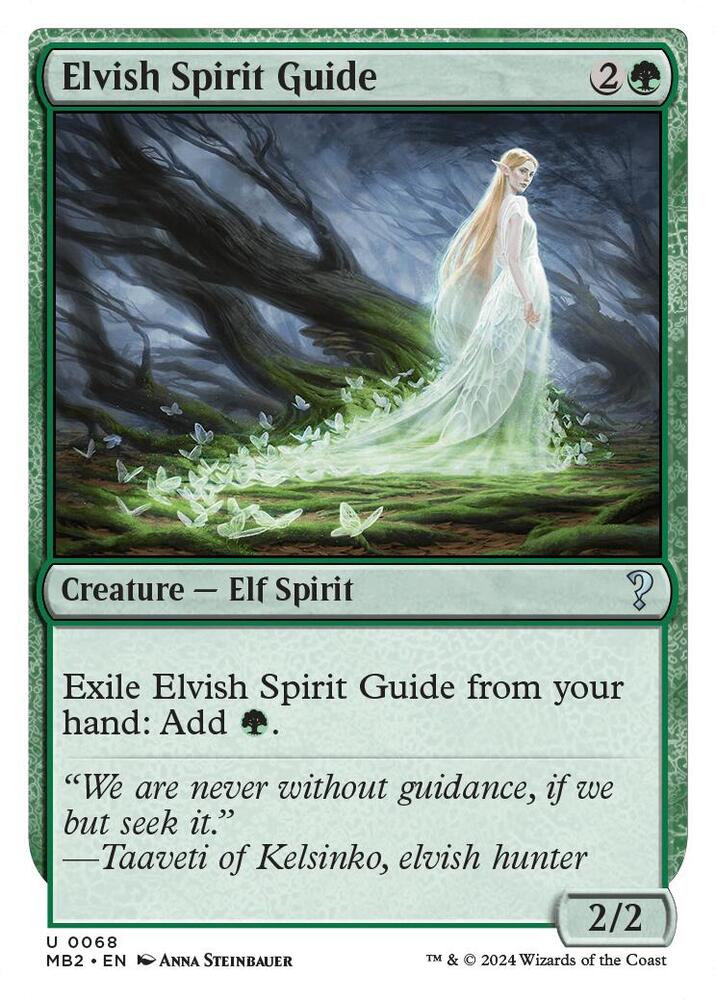 Elvish Spirit Guide (White Border) [Mystery Booster 2] 68