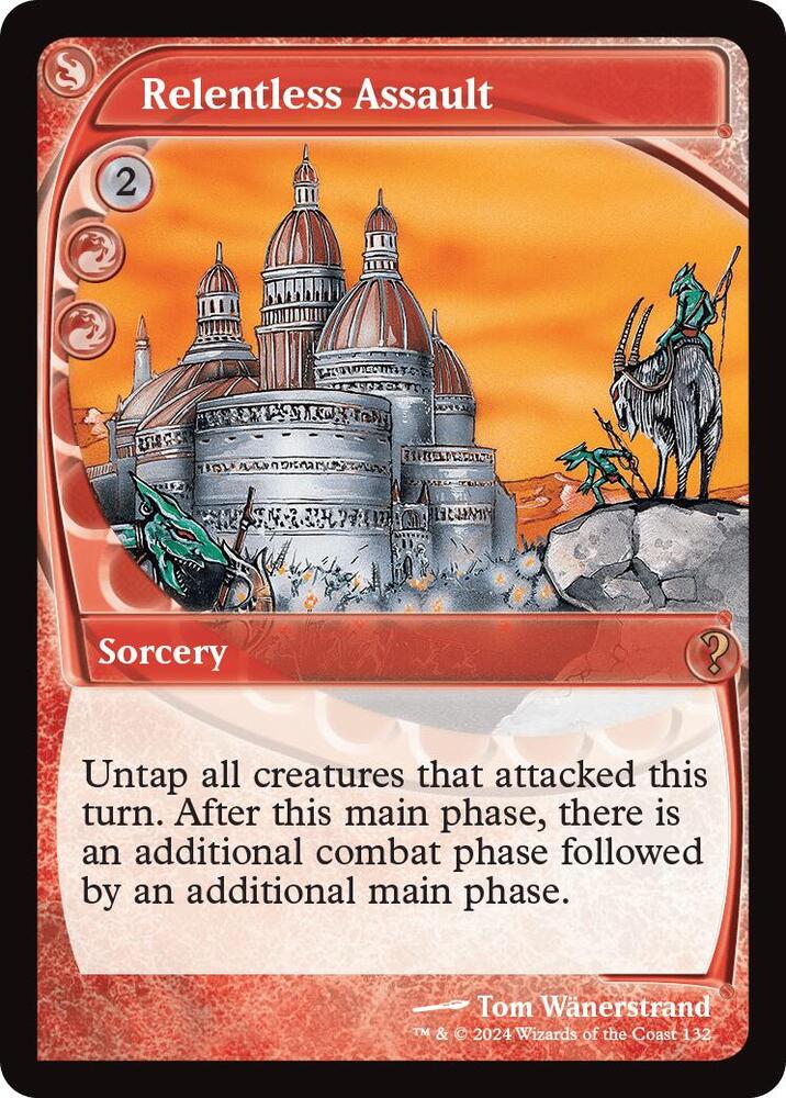 Relentless Assault (Future Sight) [Mystery Booster 2] 132