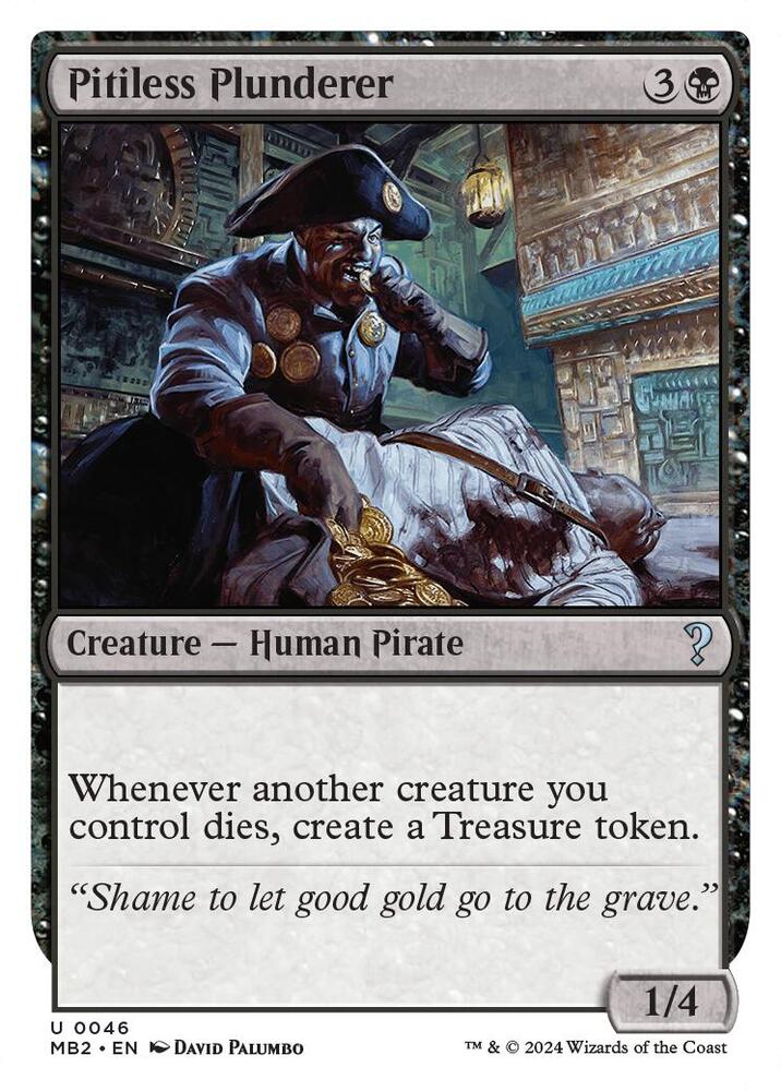 Pitiless Plunderer (White Border) [Mystery Booster 2] 46