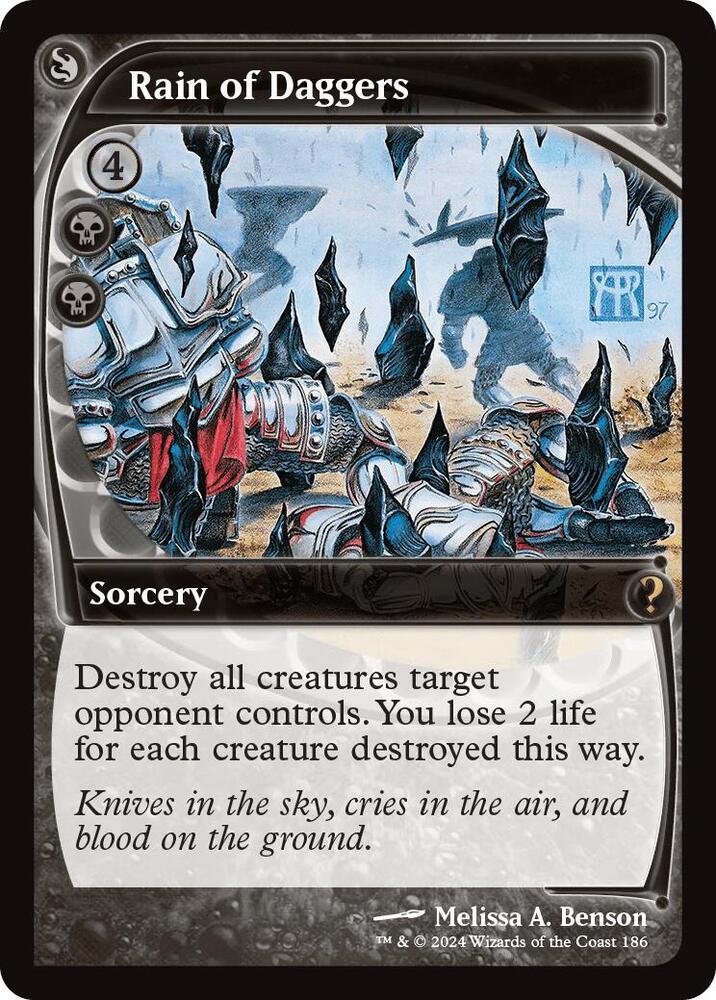 Rain of Daggers (Future Sight) [Mystery Booster 2] 186