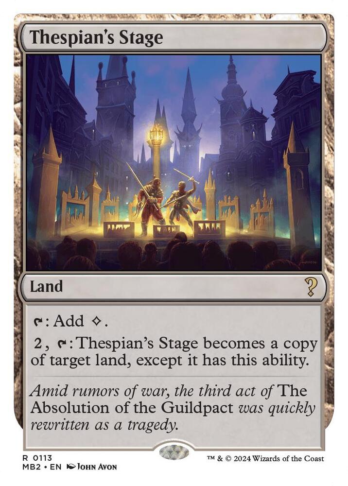 Thespian's Stage (White Border) [Mystery Booster 2] 113