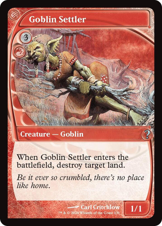 Goblin Settler (Future Sight) [Mystery Booster 2] 131