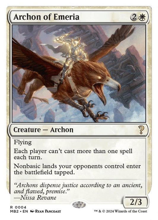 Archon of Emeria (White Border) [Mystery Booster 2] 4