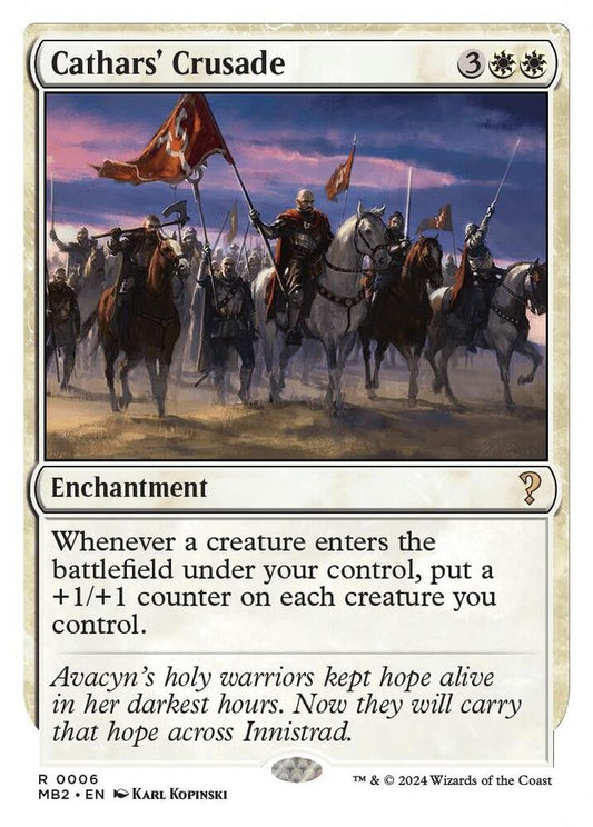 Cathars' Crusade (White Border) [Mystery Booster 2] 6