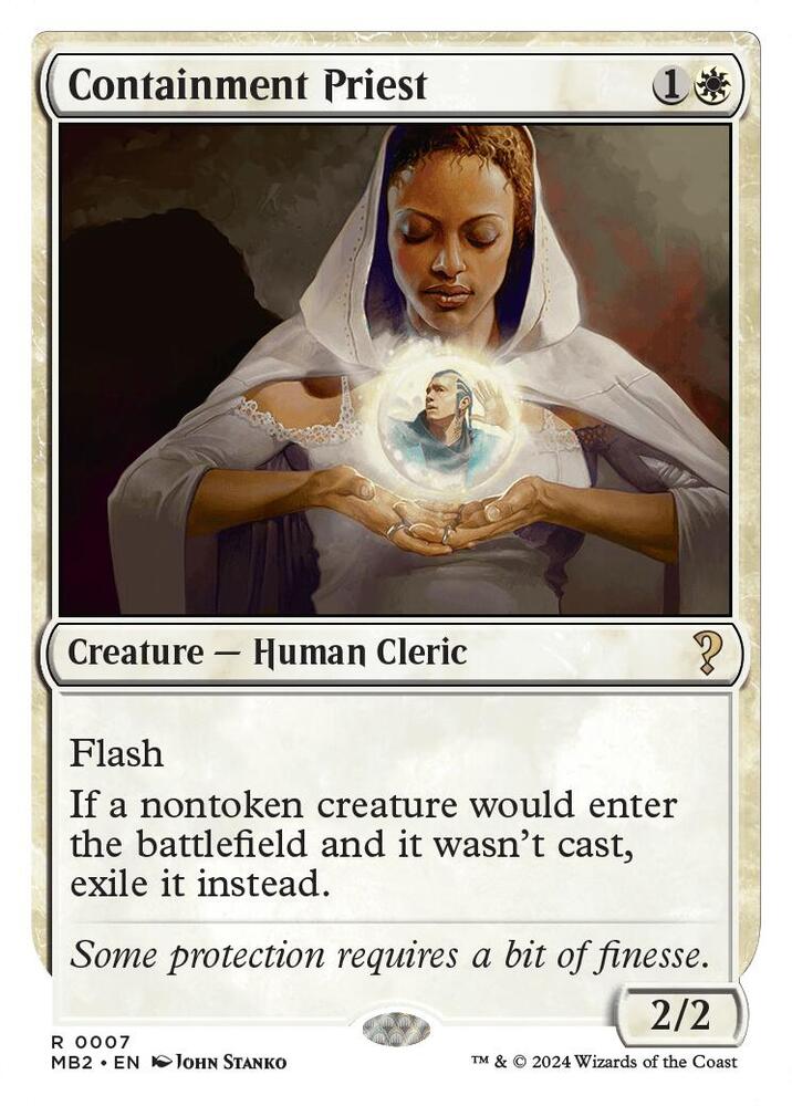 Containment Priest (White Border) [Mystery Booster 2] 7