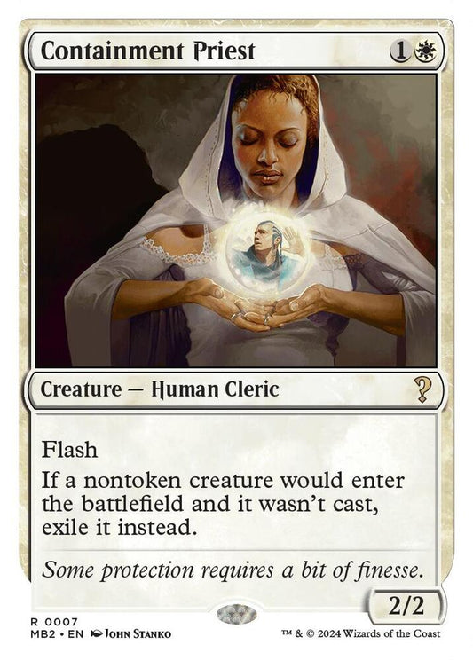 Containment Priest (White Border) [Mystery Booster 2] 7