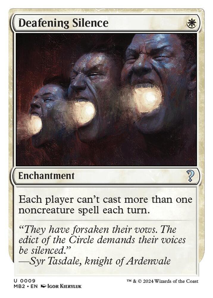 Deafening Silence (White Border) [Mystery Booster 2] 9