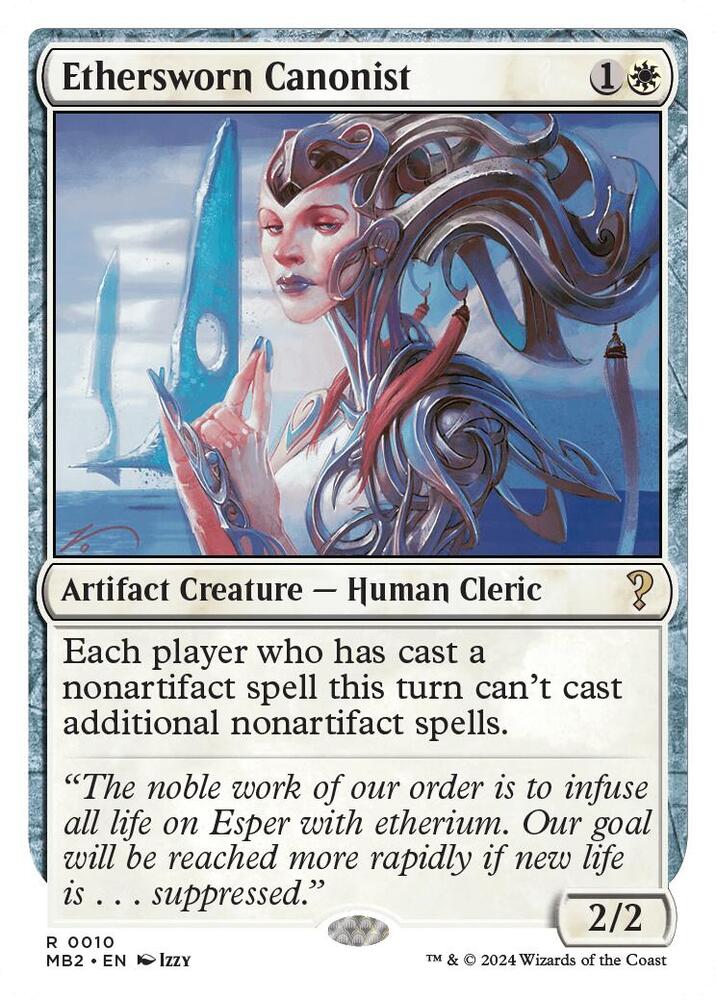 Ethersworn Canonist (White Border) [Mystery Booster 2] 10