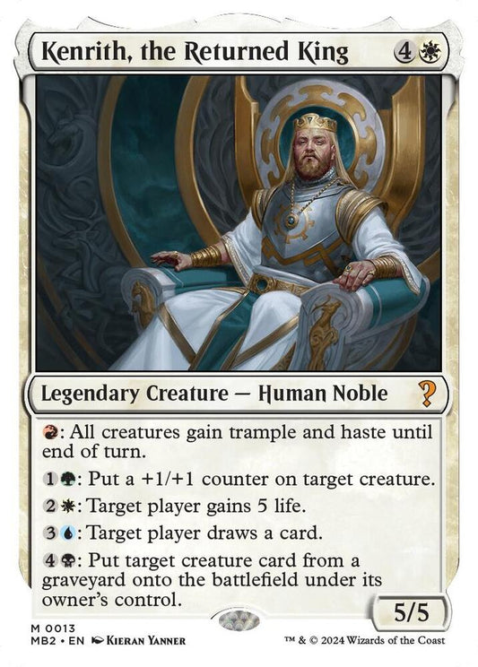 Kenrith, the Returned King (White Border) [Mystery Booster 2] 13