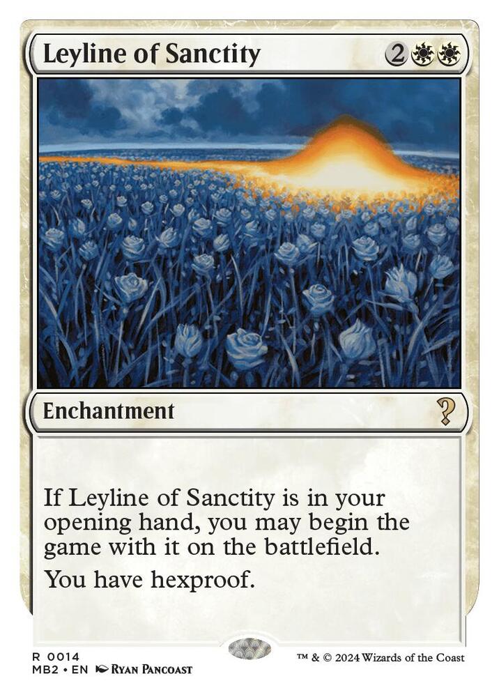 Leyline of Sanctity (White Border) [Mystery Booster 2] 14