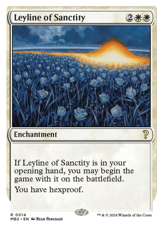 Leyline of Sanctity (White Border) [Mystery Booster 2] 14
