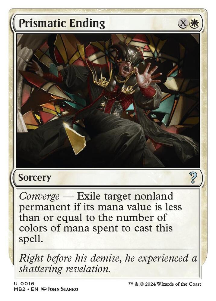 Prismatic Ending (White Border) [Mystery Booster 2] 16