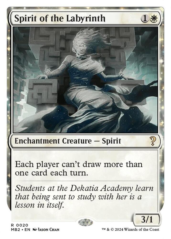 Spirit of the Labyrinth (White Border) [Mystery Booster 2] 20
