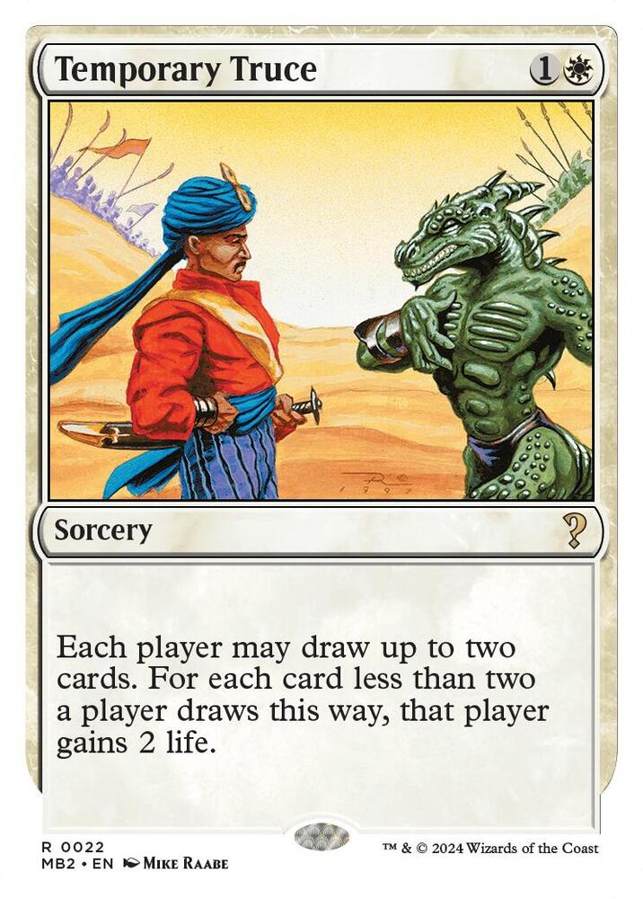 Temporary Truce (White Border) [Mystery Booster 2] 22