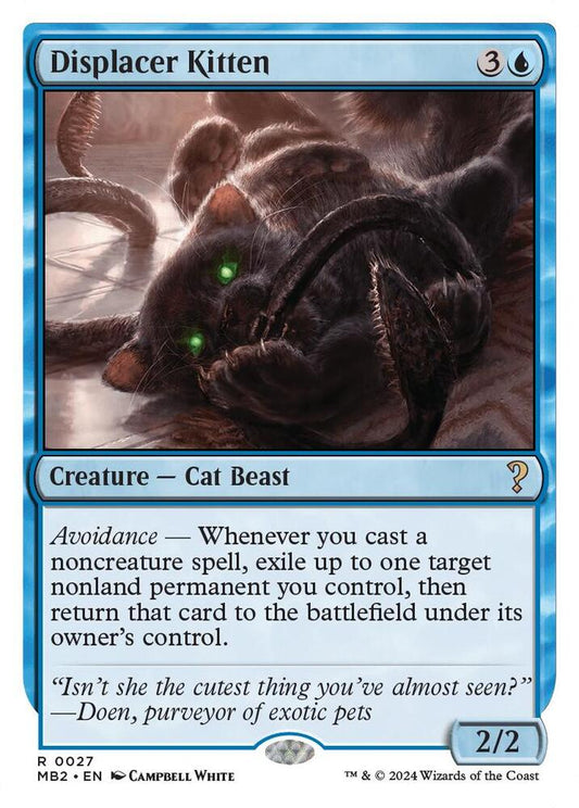 Displacer Kitten (White Border) [Mystery Booster 2] 27
