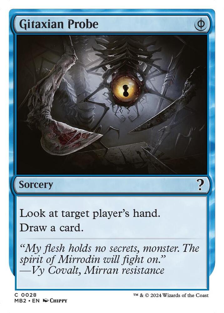Gitaxian Probe (White Border) [Mystery Booster 2] 28