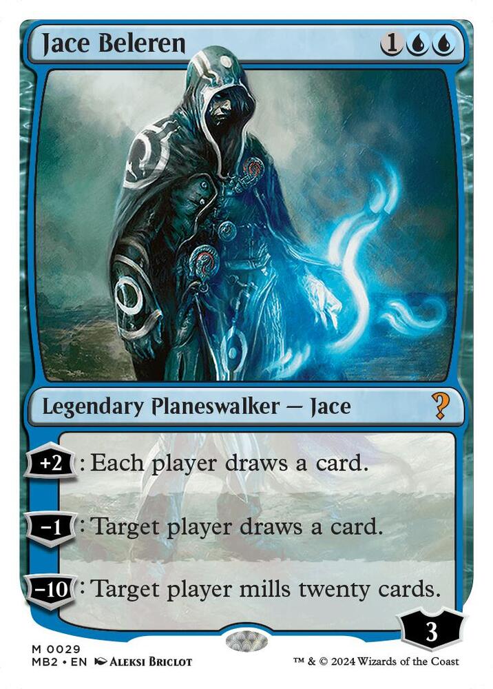 Jace Beleren (White Border) [Mystery Booster 2] 29