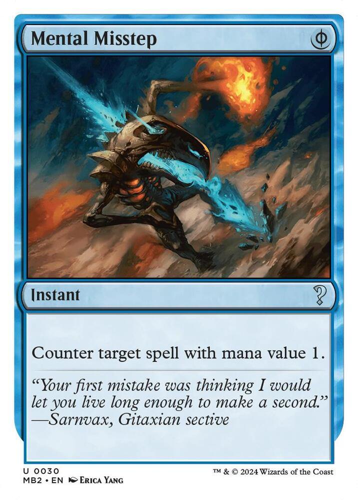 Mental Misstep (White Border) [Mystery Booster 2] 30