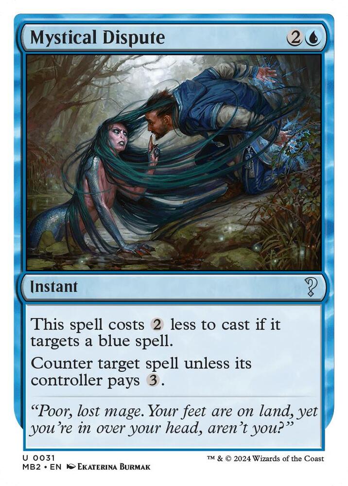 Mystical Dispute (White Border) [Mystery Booster 2] 31