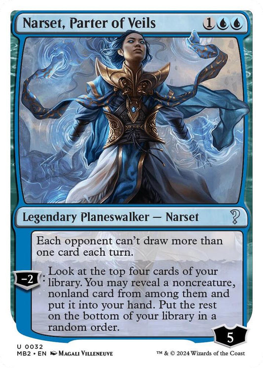 Narset, Parter of Veils (White Border) [Mystery Booster 2] 32
