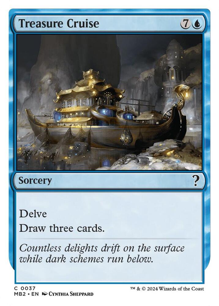 Treasure Cruise (White Border) [Mystery Booster 2] 37